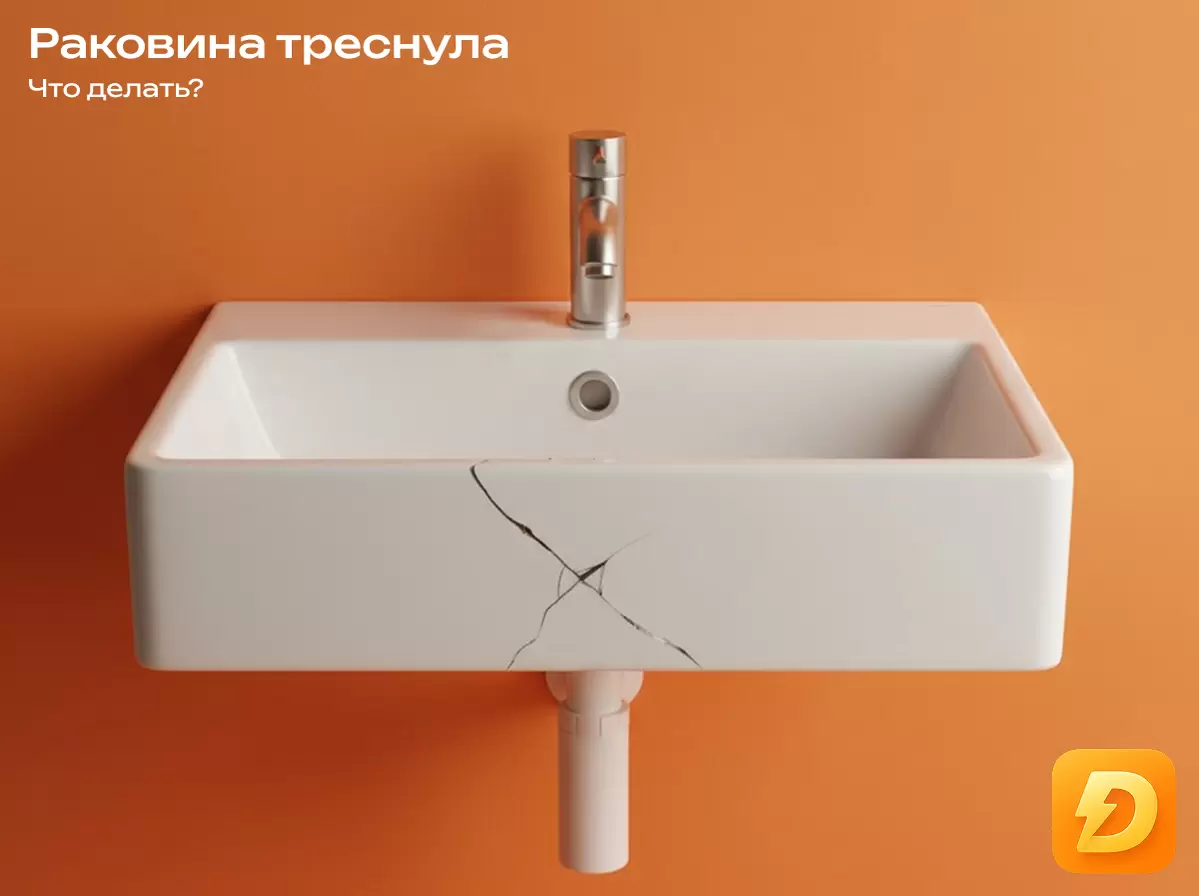 Треснувшая раковина: стоит ли её использовать или пора менять?
