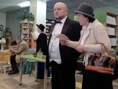 17 июня 2026 года в Адыгейской республиканской специальной библиотеке для слепых инклюзивная театральная студия «Отражение» представила премьеру одноактной пьесы-шутки Антона Павловича Чехова «Юбилей» 17 июня 2026 года в Адыгейской республиканской специальной библиотеке для слепых инклюзивная театральная студия «Отражение» представила премьеру одноактной пьесы-шутки Антона Павловича Чехова «Юбилей»