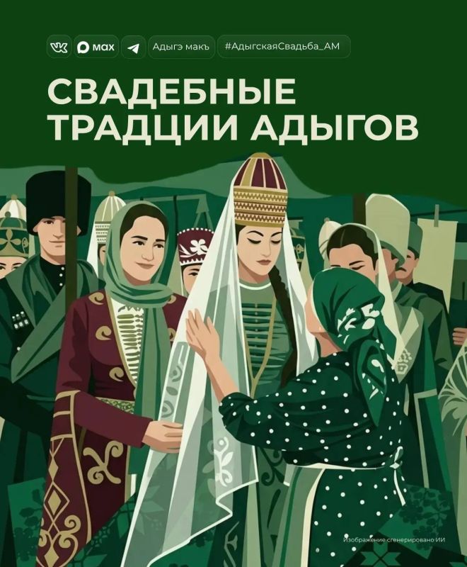 Знаете ли вы, что на адыгской свадьбе бабушке жениха нужно «уйти» из дома в момент прихода невесты?